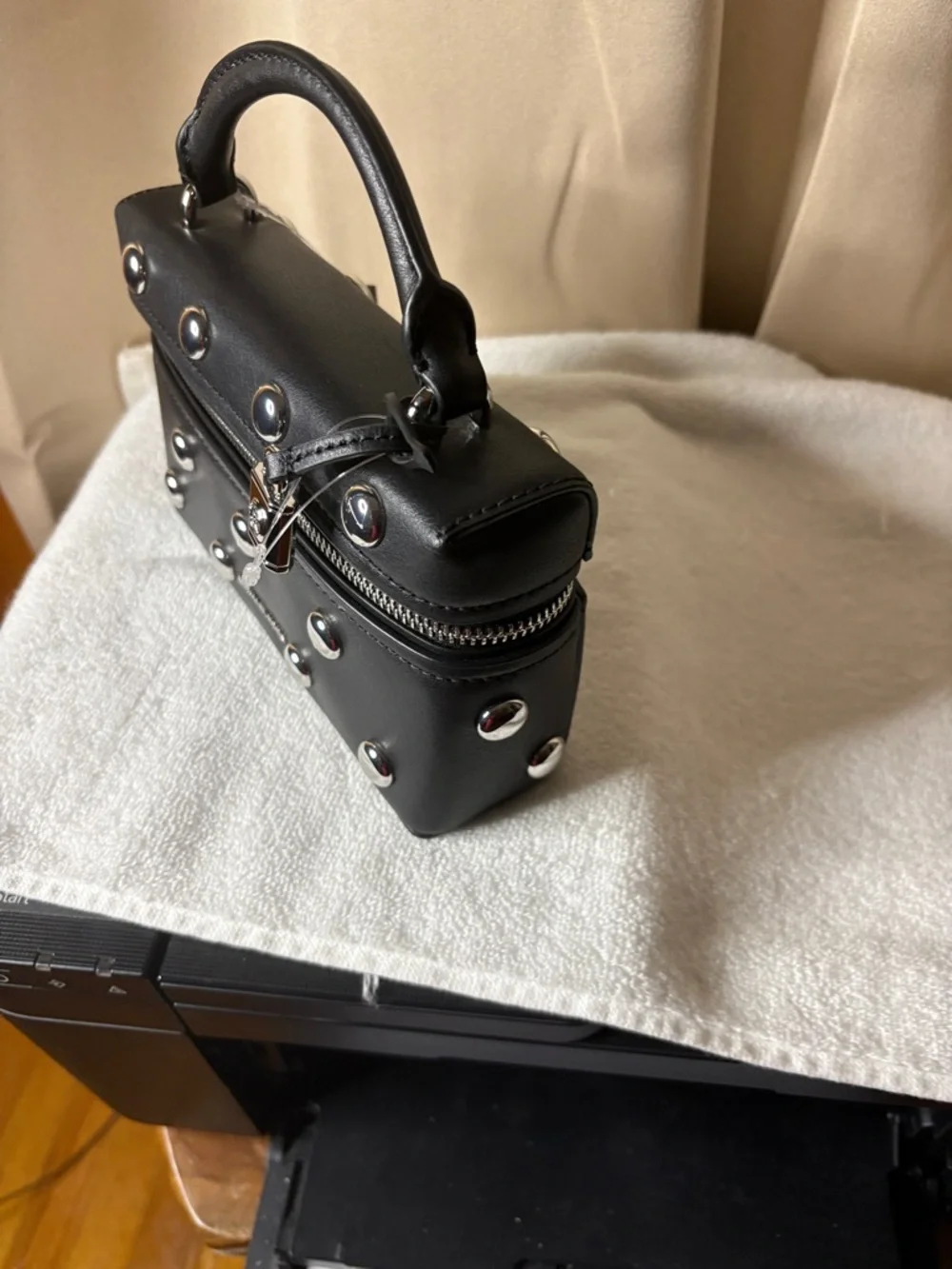 Michael Kors Small Jana Studded Leather Crossbody Bag NWT - Picture 4 of 8